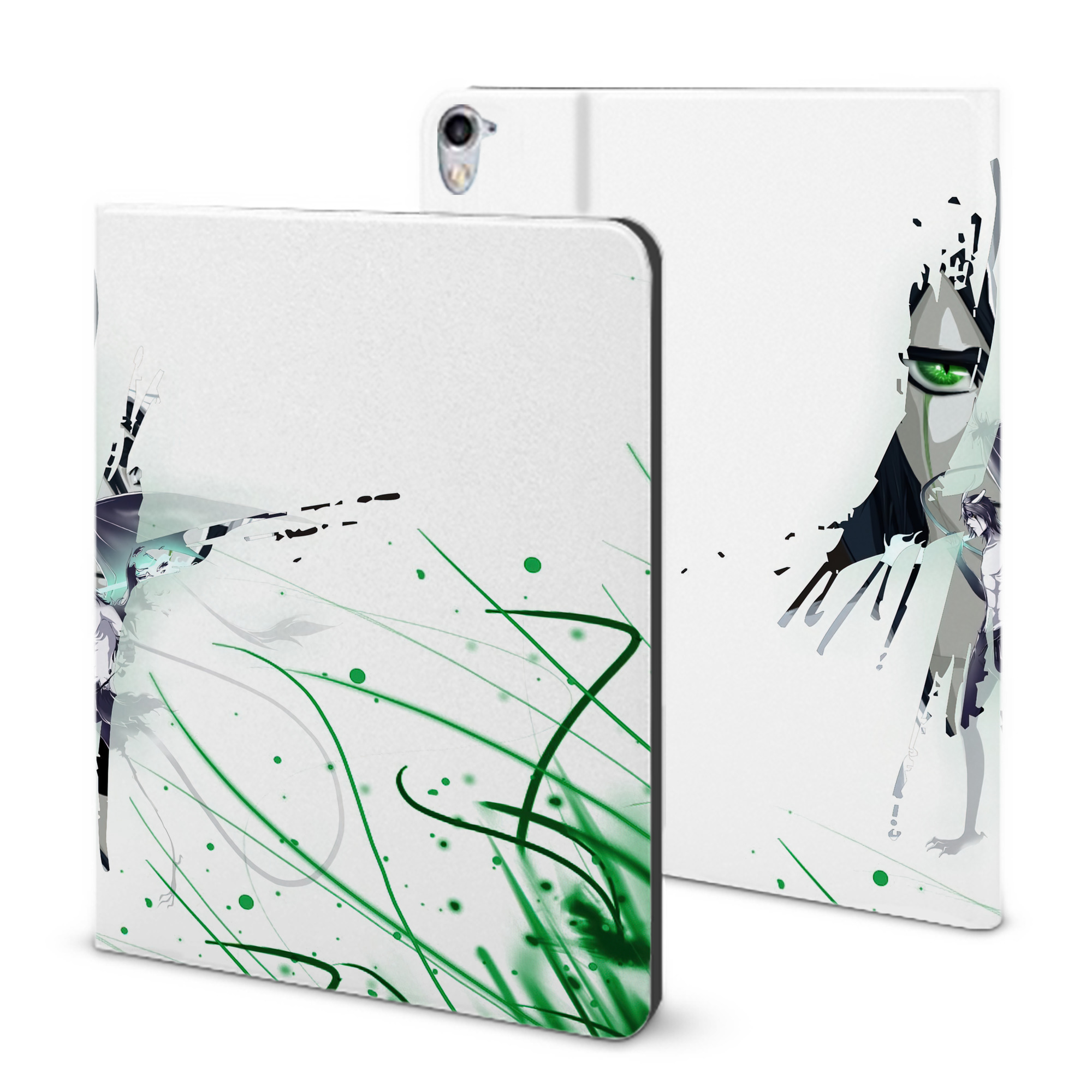 （画像用） ブリーチ BLEACH IPad ケース ブック型 PUレザー TPU 耐衝撃 軽量 薄型 ペン収納なし 全面保護 IPad 各モデル対応